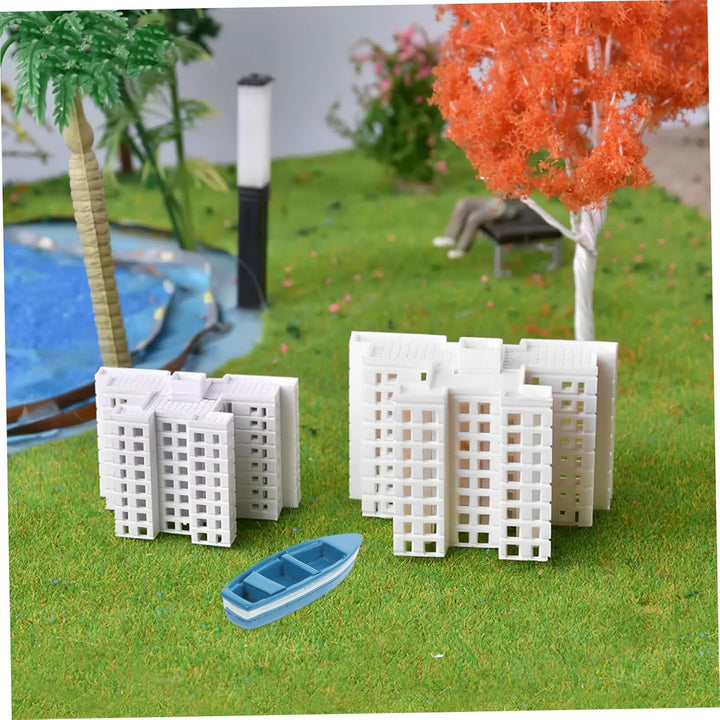 10Pcs Collectible Scale Mini Yacht Resin Model Boat for Decor Playset and Nautical Model for Home and Bath Display