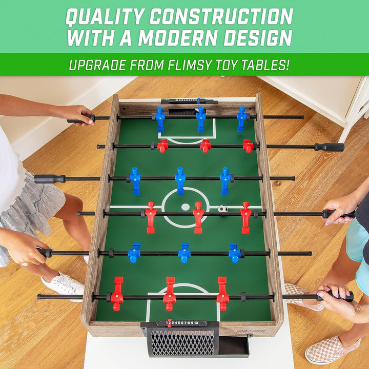 32 Inch Tabletop Foosball Game Set - Oak or Black