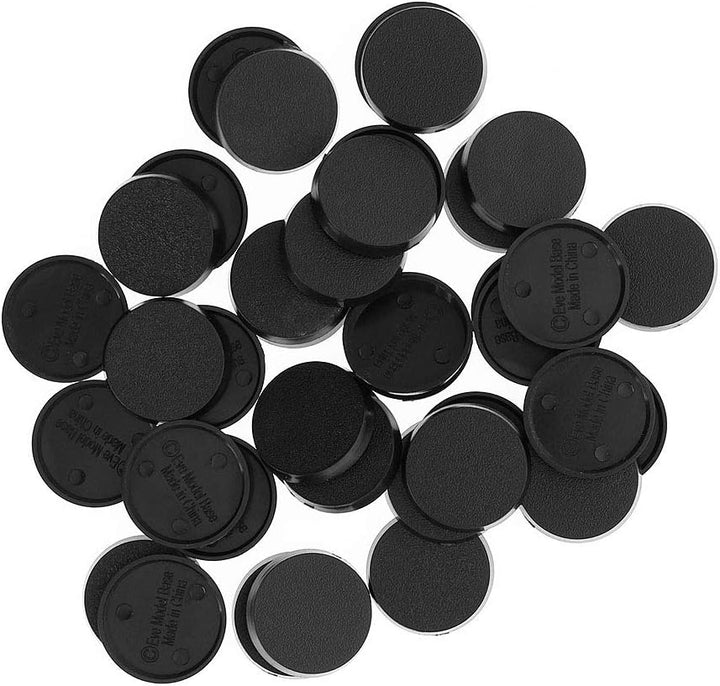 MB540 40Pcs round Plastic Model Bases 40Mm or 1.57Inch for Gaming Miniatures or Wargames Table Games
