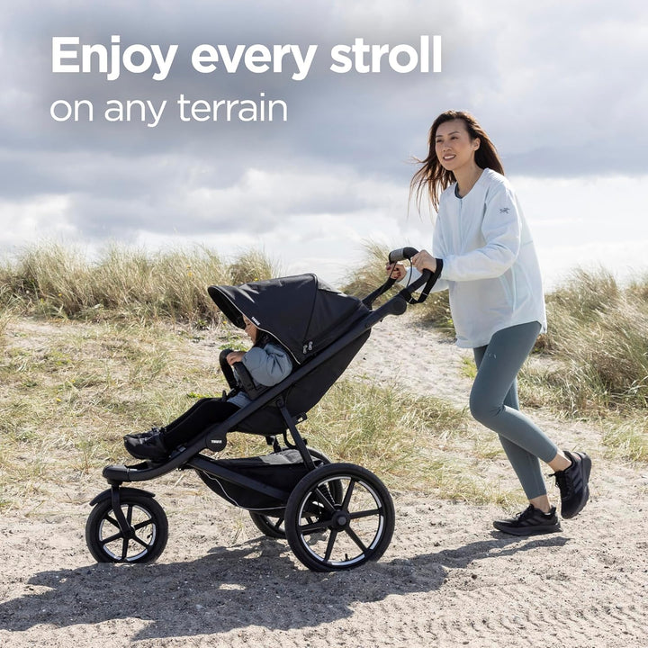 Urban Glide 3 Single Child All-Terrain Stroller, Full-Suspension System, Air-Filled Tires, Upright Seat with Adjustable Recline and Built-In Legrest