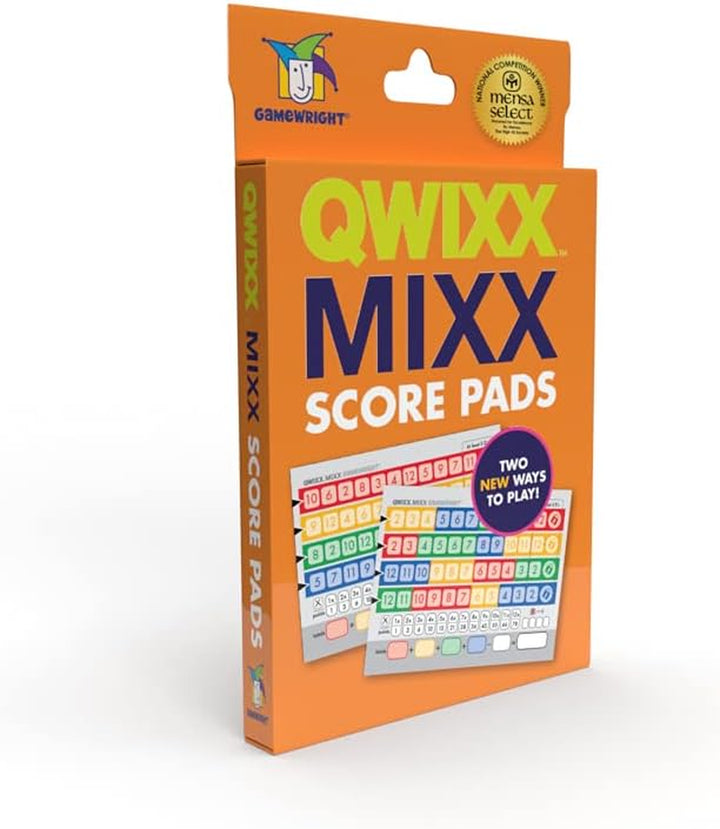 Qwixx Mixx - Genuine Enhanced Game Play Add-On Replacement Scorecards for Qwixx - a Fast Family Dice Game, 8 + Years
