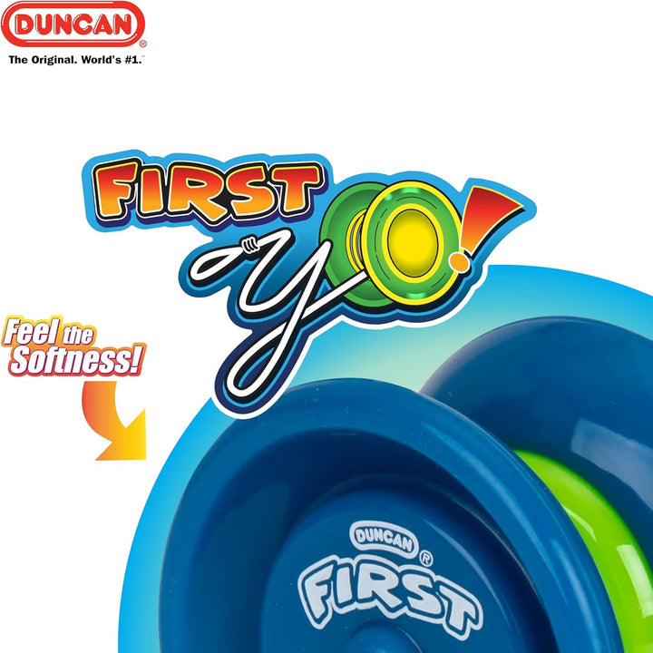 Toys First Yo! - Best Beginner Yo-Yo for Kids, Responsive Yo Yo, Yoyo Toy - Blue/Green