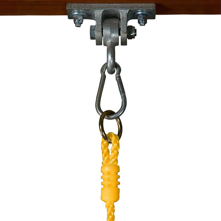 WS 4001-G Plastic Infant Swing with Nylon Rope Swing Set Attachment, Green W/Yellow