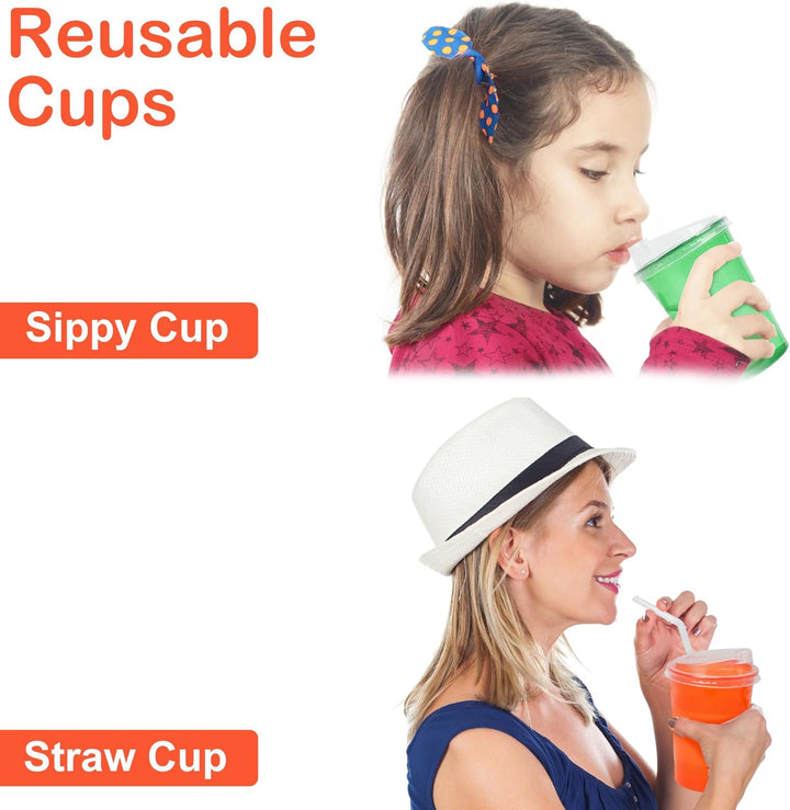 12 Oz Kids Sippy Cups, 4 Colours Assorted Total 20 Count Spill Proof Reusable Cups, Bpa-Free, Perfect for Party
