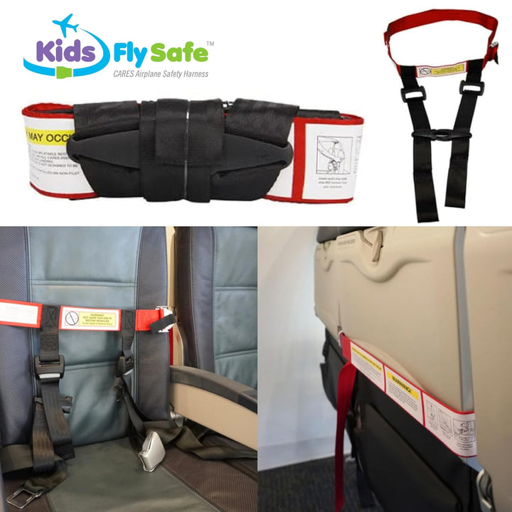 Cares Airplane Safety Travel Harness for Kids - Toddler Travel Restraint - Provides Extra Safety for Children on Flights - Light Weight, Portable, Easy to Store and Installs in Minutes.