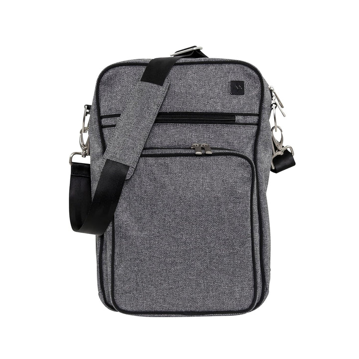 Helix Multi-Functional Crossbody Messenger/Diaper Dad Bag, XY Collection - Carbon
