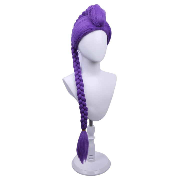 Purple Braid Wig Kids Girls Light Purple Wig Long Braids Wigs Hair Cosplay Costume Party Wigs