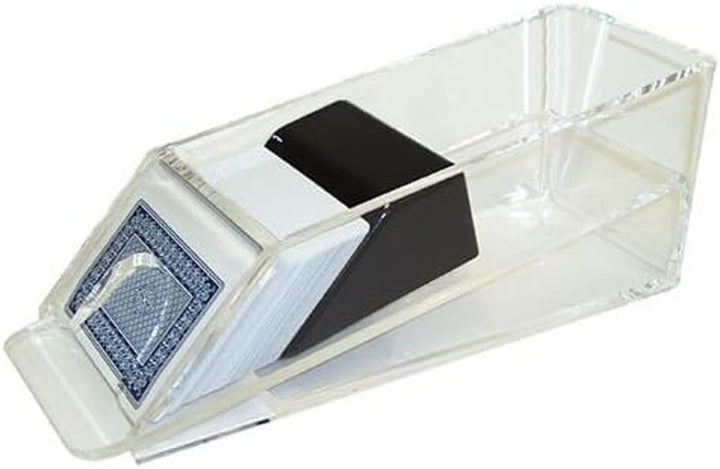 6-Deck Blackjack Dealer Shoe and Discard Tray Combo Set - Includes Bonus Cut Card!