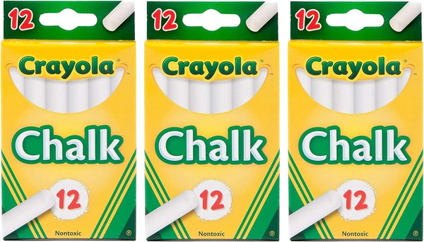 White Chalk 12 Ea (Pack of 3)