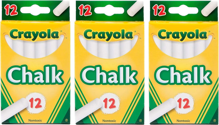 White Chalk 12 Ea (Pack of 3)