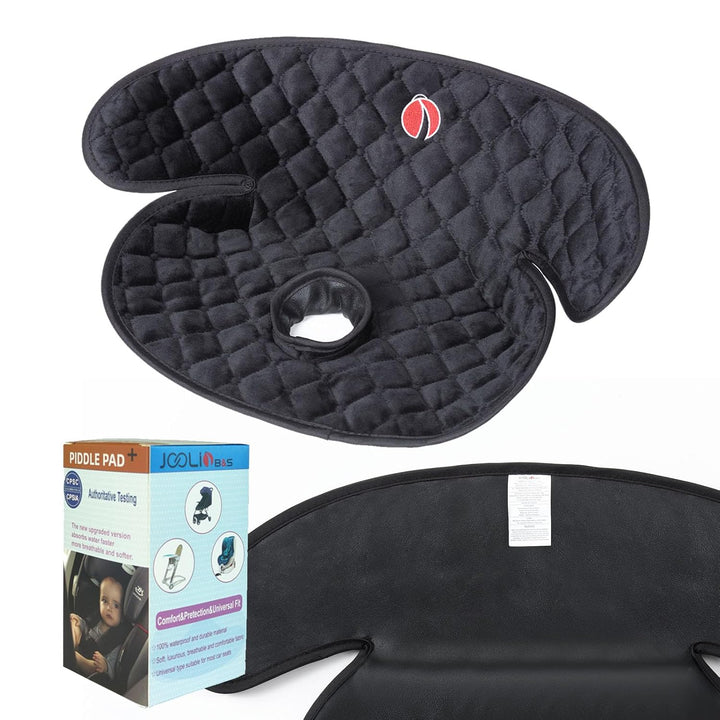 Baby Piddle Pad Car Seat Liner,Potty Training Car Seat Protector with Waterproof Liner for Child Safety Car Seat Stroller and Dinner Chair,Machine Wash and Dry (Plus-Black)