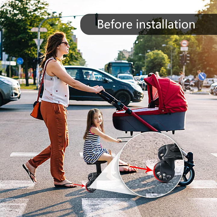 Stroll Handle Extension Bar,Stroll in Comfort with Our Universal Stroller Handle Extender - Fits All Types of Strollers, Easy to Install, Extends Handle by 5.5 Inches - Perfect for Busy Parents