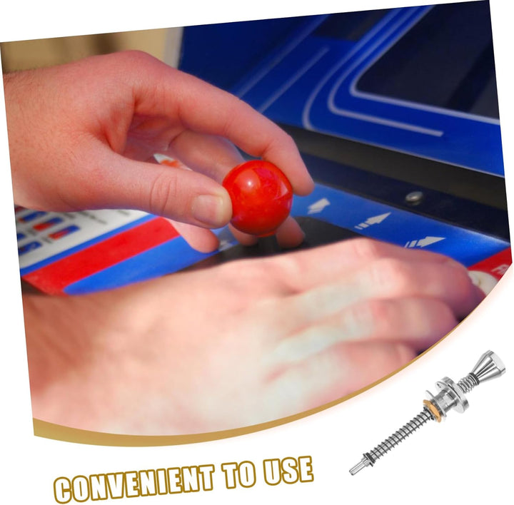 Alloy Pinball Machine Lever Spring Rod Pinball Parts Shooter Handle for Family Gatherings