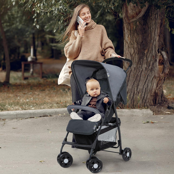 Lightweight and Compact Travel Baby/Toddler Foldable Stroller, Sport, Charcoal/Stone