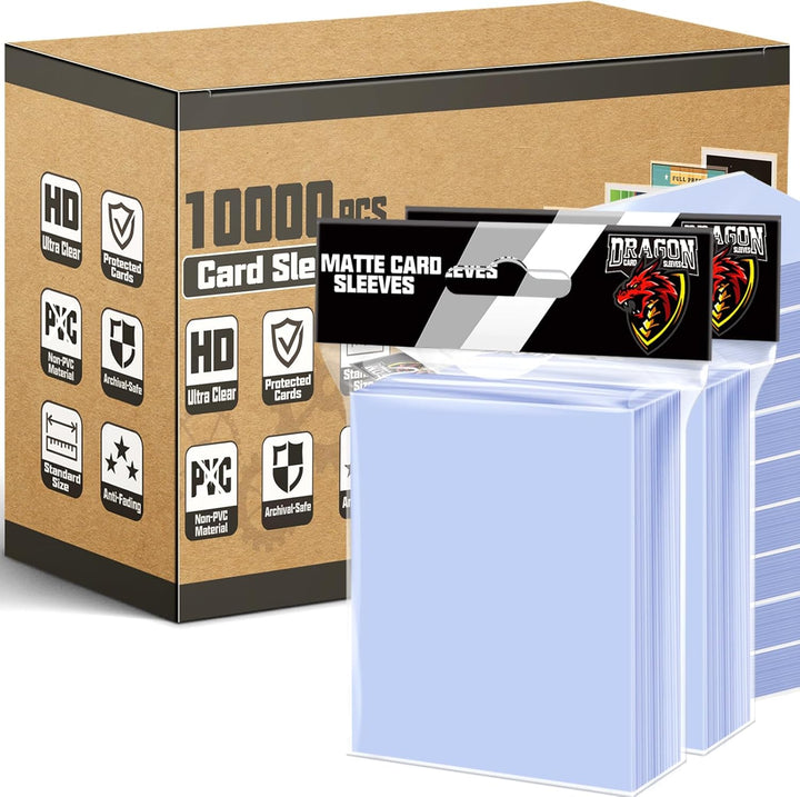 1000 Counts Card Sleeves Top Loaders for Trading Cards, Penny Soft Sleeves Baseball Card Sleeves Protectors Fit for Sports Cards, Football, Game Card