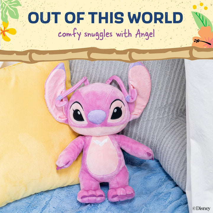 Disney Baby Lilo & Stitch Angel Soft Huggable Stuffed Animal Cute Plush Toy for Toddler Boys and Girls, Gift for Kids, Pink Angel 15 Inches