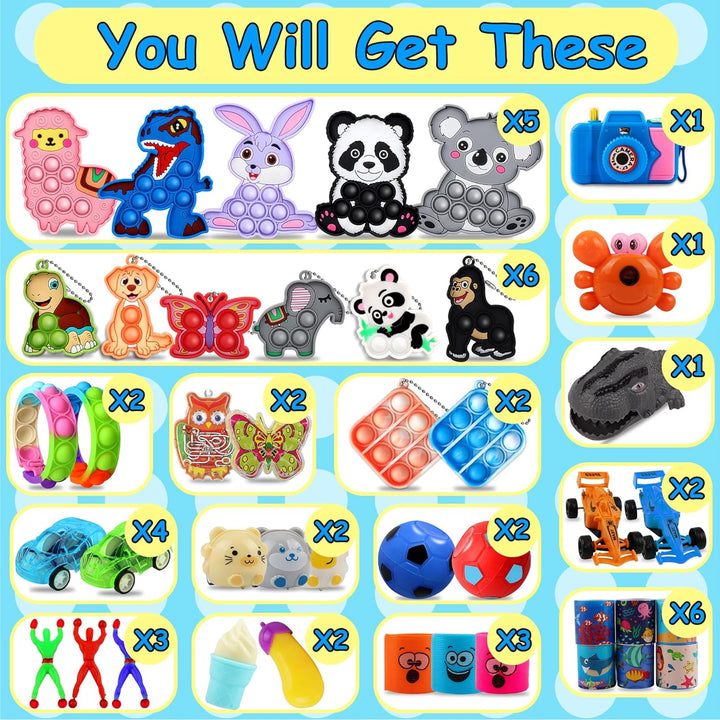 640 PCS Prize Treasure Box Toys for Classroom, Party Favors for Kids, Fidget Toys Bulk, Goodie Bags Stuffers for Kids, Birthday Gifts, Pinata Stuffers, Carnival Prizes