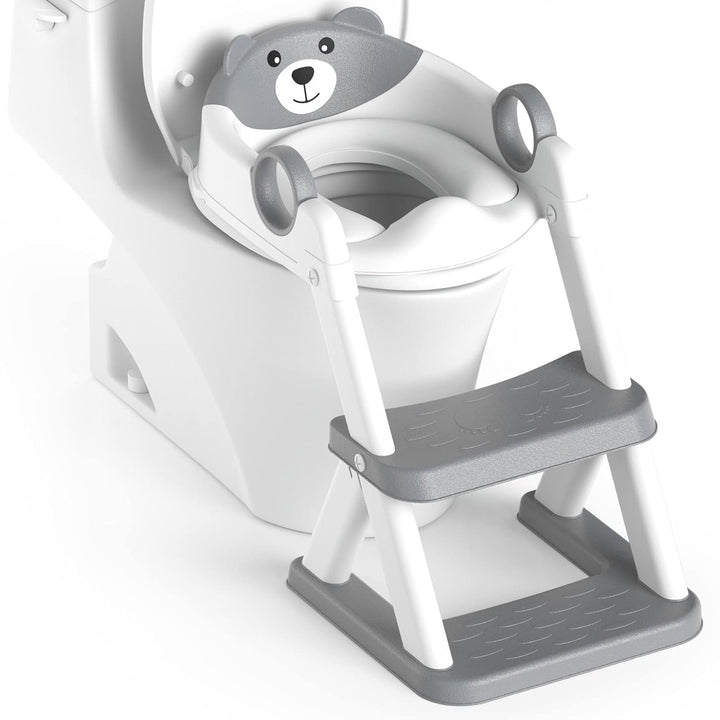 Potty Training Seat, Upgrade Toddler Toilet Seat for Kids Boys Girls, 2 in 1 Potty Training Toilet, Splash Guard Anti-Slip Pad Step Stool