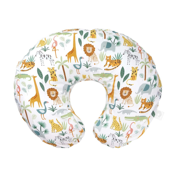 Nursing Pillow Cover, Colorful Wildlife, Cotton Blend, Fits the Original Support for Breastfeeding, Bottle Feeding, and Bonding, Cover Only, Sold Separately