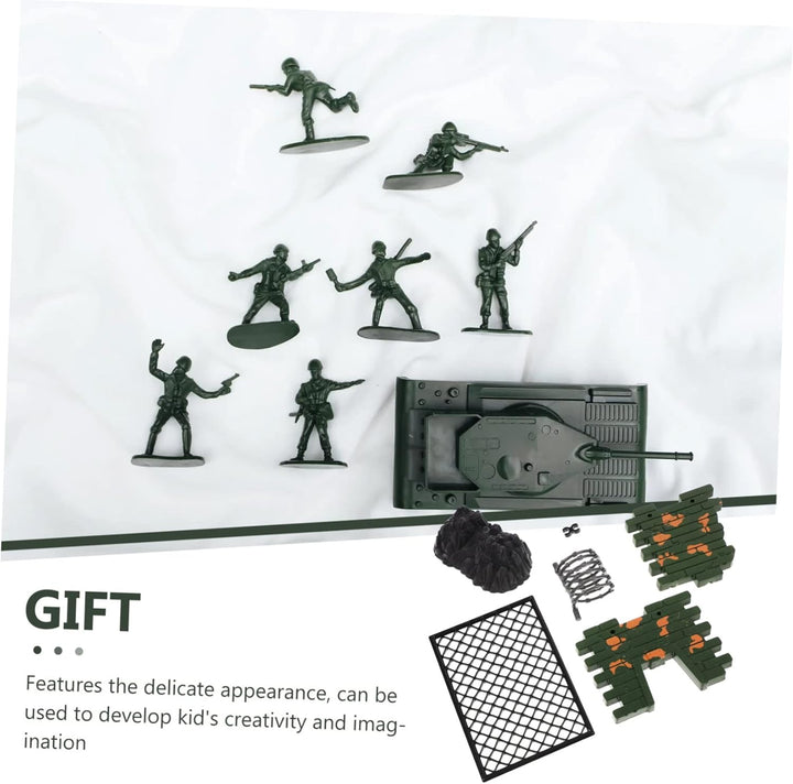 1Set Barricade Fencing Model Toy for Boys and Girls DIY Miniature Scene Accessory Sand Table Decor Engaging Parent-Boy Girl Play Experience