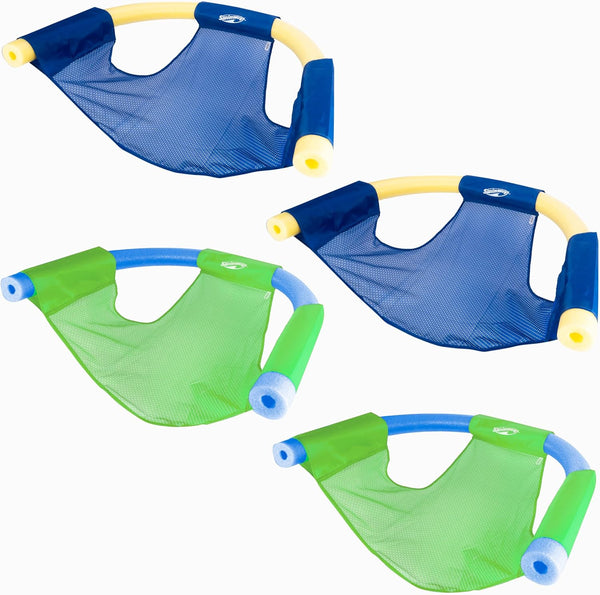 Mesh Floating Pool Chair Noodle Slings (4 Pack), Swimming Pool Accessories & Water Toys, Pool Noodle Not Included
