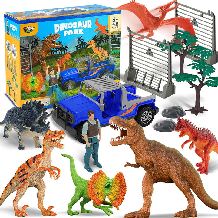 Dinosaur Toys for Kids 3-5, 10 PCS Realistic Plastic Dinosaur Figure Toy Set Including T-Rex, Stegosaurus, Spinosaurus, Ideal Gift for Toddlers Boys Girls, Dino Boy Toy