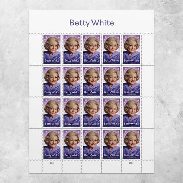 Betty White 2025 (Sheet of 20) First-Class Mail Forever Postage Stamps