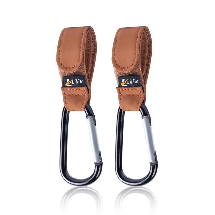 2 Pcs Black Baby Stroller Hooks for Hanging | Multipurpose Stroller Straps with Durable and Stylish Stroller Clips for Diaper Bags | the Perfect Mummy Hook for Pram, Wheelchair, Shopping and Pet Carts