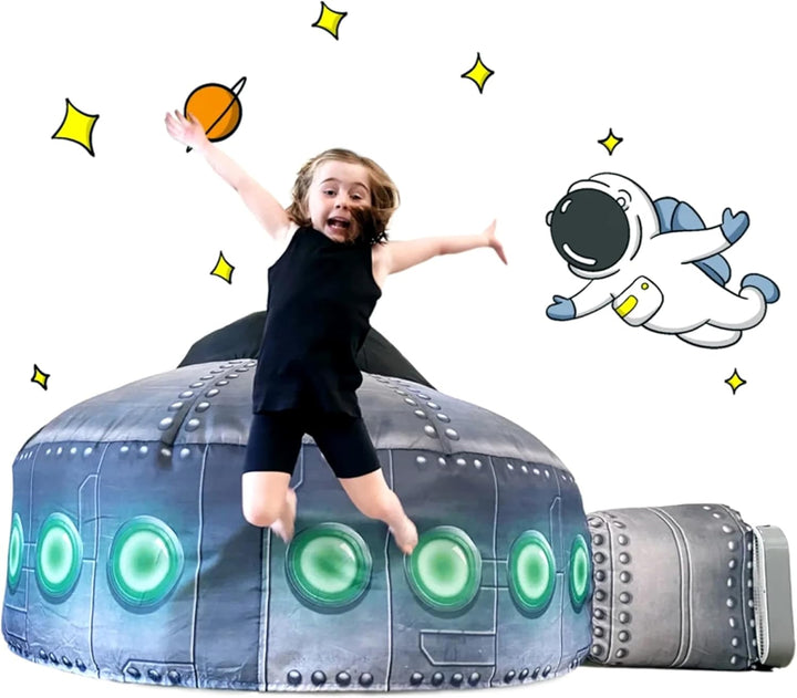 The Original Patented Airfort - Build a Fort in 30 Seconds, Inflatable Fort for Kids, Play Tent for 3-14 Years, a Playhouse Where Imagination Runs Wild, Fan Not Included (Space Shuttle)