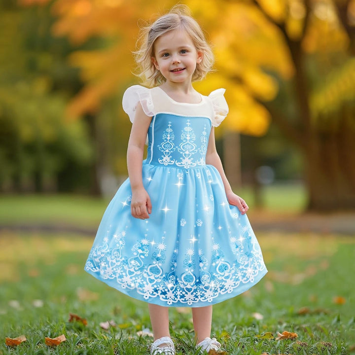 Princess Dress up - Princess Dresses for Girls with Princess Toys, Dress up Clothes for Little Girls Pretend Play