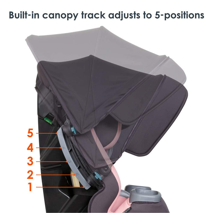 Cover Me™ 4-In-1 Convertible Car Seat, Quartz Pink