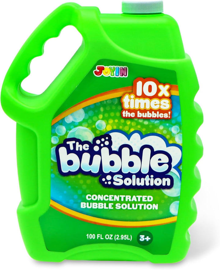 100 Oz Concentrated Bubble Solution (Up to 8 Gallon) for Large Party in Summer Celebrations, Party Favor, Bubble Summer Toy, Classroom Prizes, Easter (Blue)