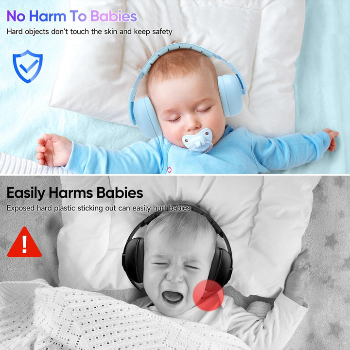 Baby Headphones for Noise - [Upgraded Friendly Version] Infant Ear Muffs Noise Protection - Toddler Noise Cancelling Headphones - Baby Ear Protection for 3 Months to 3 Years