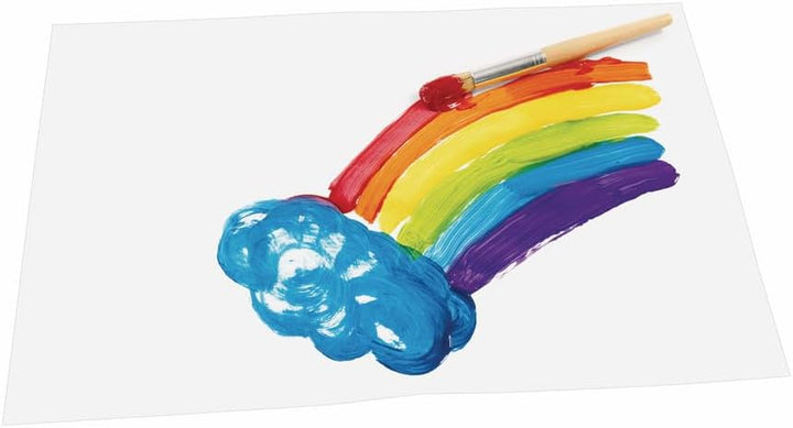Paraben-Free Washable Tempera Paint for Kids - 1 Gallon Value Size. Vibrant White. Non-Toxic and Made in the USA