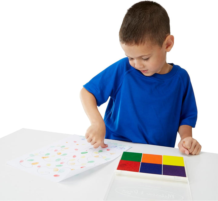 Rainbow Stamp Pad - 6 Washable Inks
