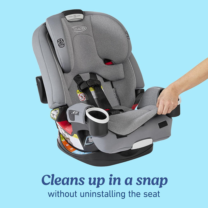 4Ever DLX 4-In-1 Car Seat, Charlie | Infant to Toddler Car Seat, with 10 Years of Use | Rear-Facing, Forward-Facing and Booster Modes | Safe, Comfortable and Convenient