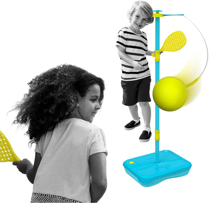All Surface Tetherball Tennis Set – Portable Outdoor Game for Kids & Adults – Includes Paddles & Ball – Backyard, Lawn, or Park Active Play – Family Fun, Easy Setup & Storage