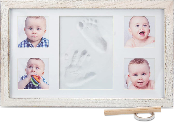 Baby Footprint Kit & Keepsake | Baby Handprint Kit | Baby Hand and Footprint Kit (Alpine White, Standard)