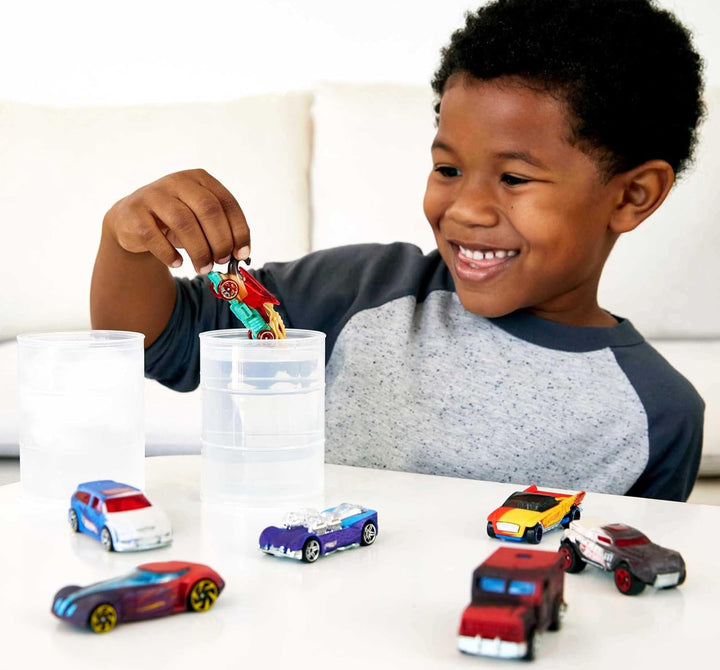 5 Car Pack Color Changing Toy Cars Use Warm and Cold Water for Transformation 1:64 Scale Ages 3 and Older Compatible
