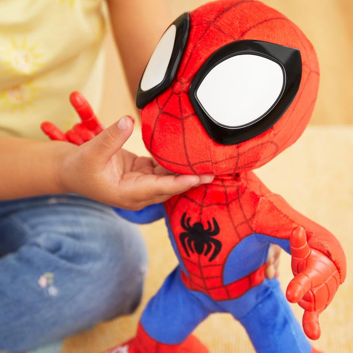Marvel Dance 'N Crawl Spidey, Interactive Plush Toy with 20 Phrases & Sounds, 2 Songs, Super Hero Toys for Kids 3 & Up