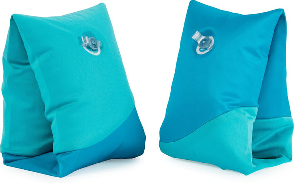 Soft Swimmies Toddler Floaties, Learn-To-Swim Inflatable Pool Floats & Arm Floaties, Swimming Pool Accessories for Kids Aged 3-5, Blue