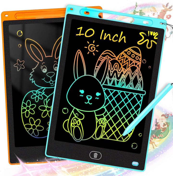 ® 2 Pack 10 Inch LCD Writing Tablet for Kids, Electronic Drawing Pad and Doodle Board for Ages 3-8, Birthday and Christmas Gifts for Boys and Girls,Back to School Gift Drawing Board (Pink & Blue)