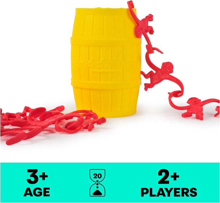 , Barrel of Monkeys, Retro Linking Fun for Preschoolers, Family Games, 1 & up Players, for Ages 3 & Up