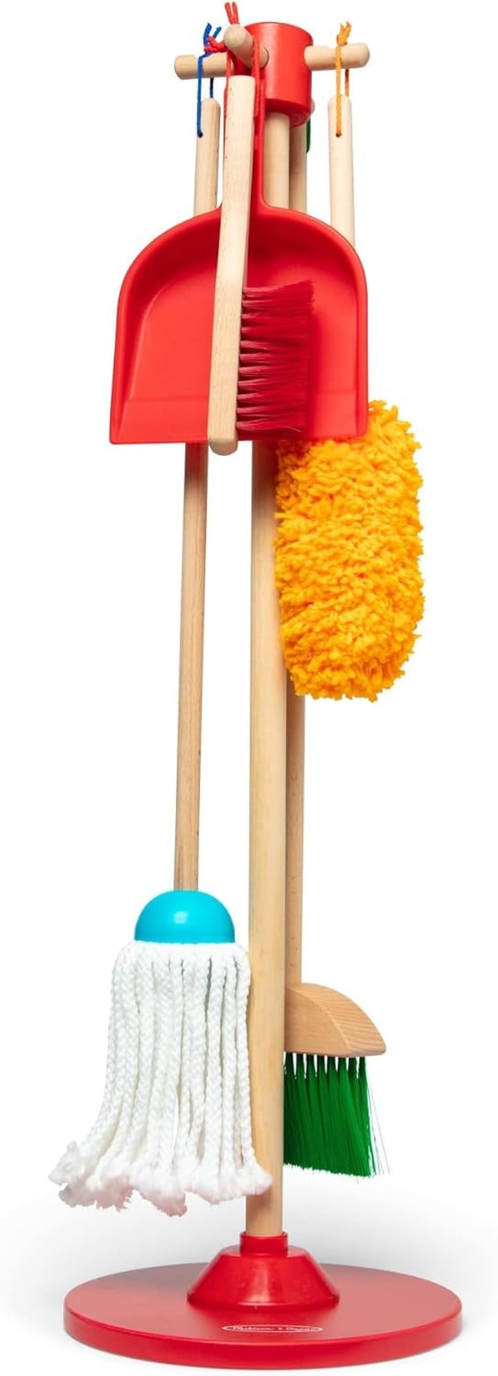 Dust Sweep Mop 6-Piece Pretend Play Set, Toddler Toy Cleaning, Pretend Play Home Cleaning, Kids Broom and Mop Set for Ages 3+