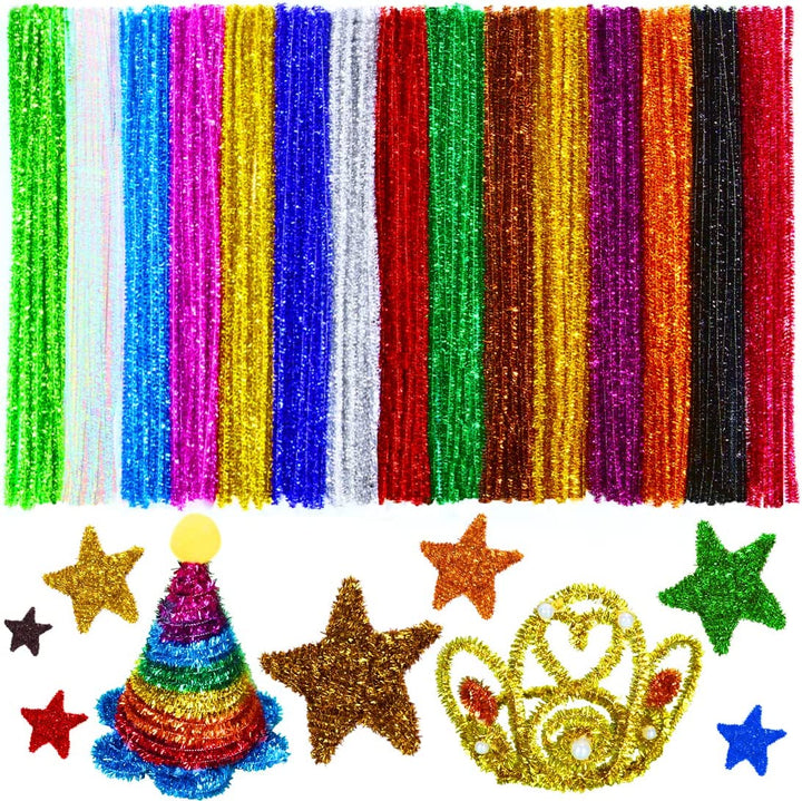 Pipe Cleaners, Pipe Cleaners Craft, Arts and Crafts, Crafts, Craft Supplies, Art Supplies (200 Multi-Color Pipe Cleaners)…