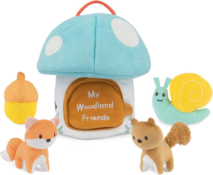 Baby  My First Sports Bag Stuffed Plush Playset, Baby Gift Toys for Boys and Girls Ages 1 & Up, 5 Piece, 8"