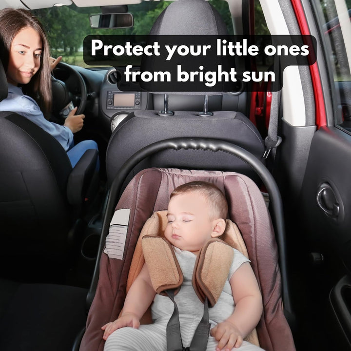 Baby & Passenger Side Window Cling Sun Shade, 4-Pack (22 X 14 Inches)