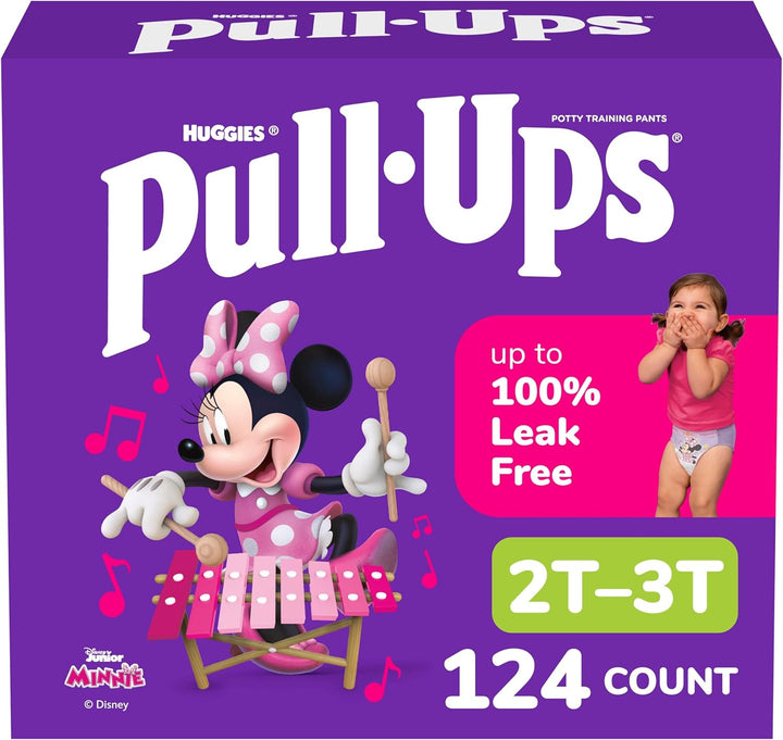 Girls' Potty Training Pants, Size 3T-4T Training Underwear (32-40 Lbs), 112 Count (4 Packs of 28)