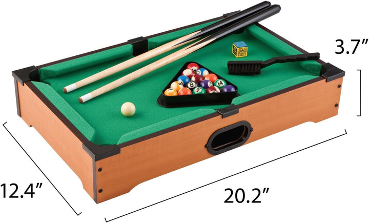 Mainstreet Classics 20-Inch Table Top Miniature Billiard/Pool Game Set