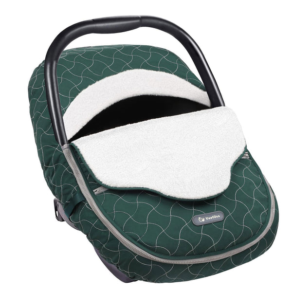 Baby Stroller Bunting Bags Winter Carseat Canopies Cover to Protect Baby from Cold Wind, Super Warm Plush Fleece Baby Carrier Cover for Infant Boys Girls